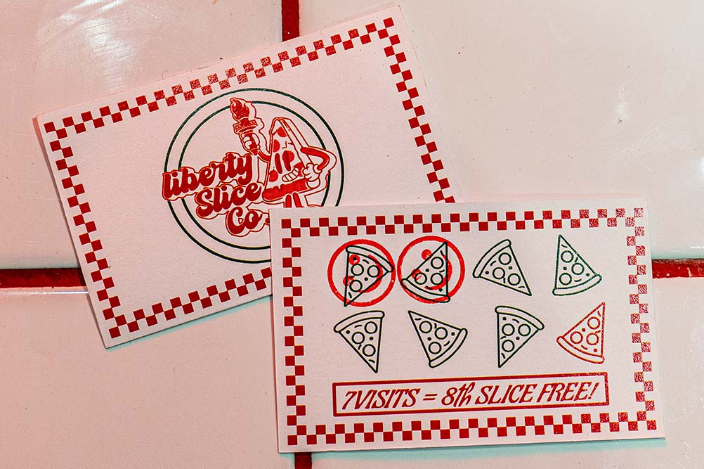Liberty Slice Co. loyalty card